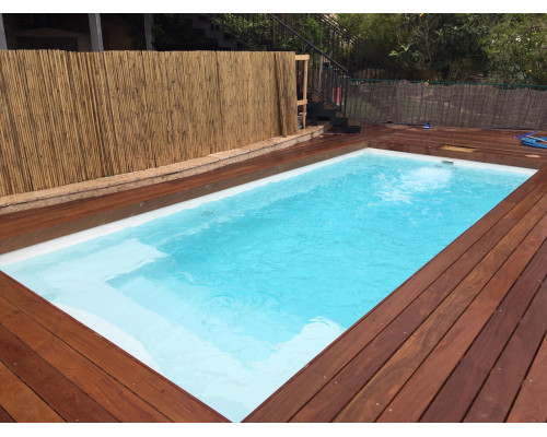 Композитний басейн Пляж. 7,6 x 3,6 x 1,5м
