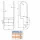 Сходи  Flexinox WALL (3 сходинки)  AISI-304, для вузького борта