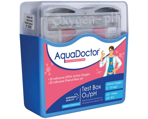 Тестер (AQUADOCTOR) Box pH-O2 (20 тестів)