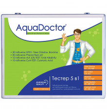 Тестер (AQUADOCTOR) 5 в 1 (таблетований) для вимірювання основних показників води в басейні