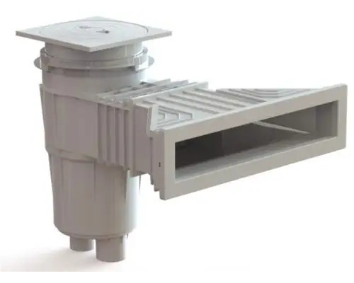 Cкімер V17,5 NORM 495х80 квадр. кришка, плівка ABS (антрацит)